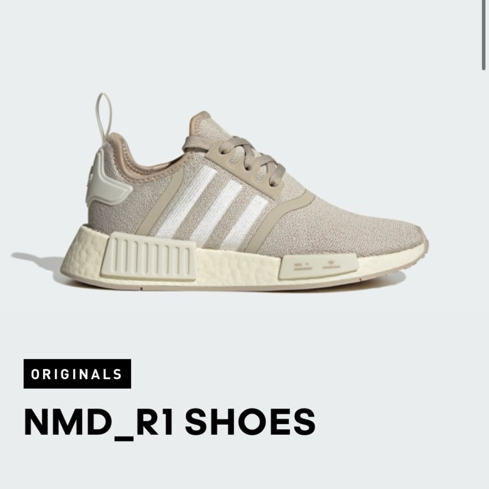 adidas NMD_R1 Sneakers in Beige and White